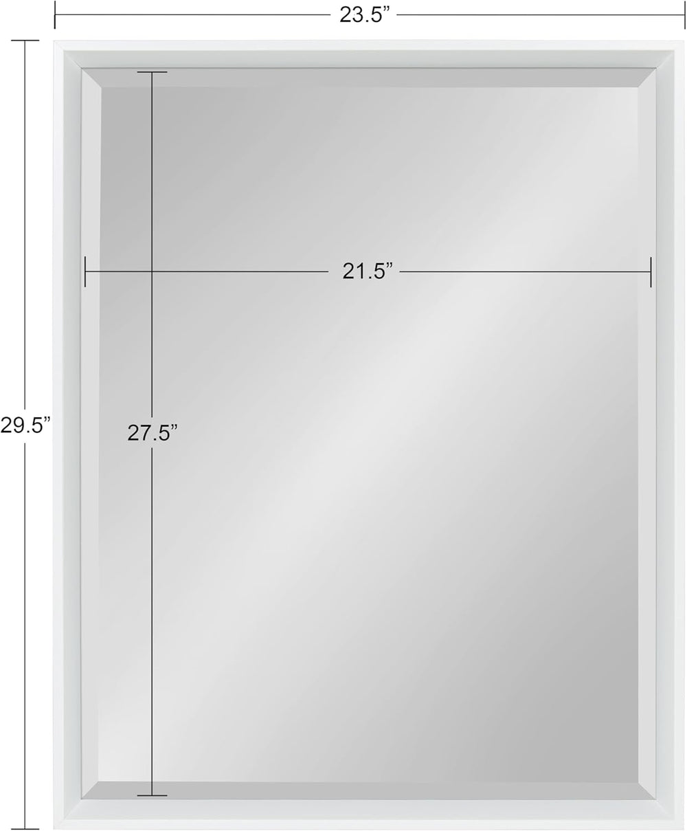 Kate and Laurel Calter Modern Decorative Framed Beveled Wall Mirror, 24 x 30,...