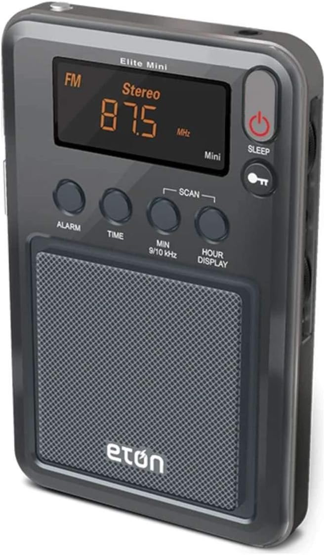 Eton - Elite Mini Compact AM/FM/Shortwave Radio, Internal AM Antenna and Tele...