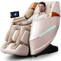 4D Massage Chair Full Body Zero Gravity OverSize Recliner with Body Scan | 55“ SL-Track,20 Auto Modes,11 Technique,40 Airbags Massage,with Yoga Stretch,APP Control,Negative Oxygen lons(Beige)