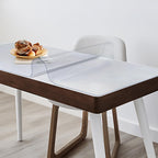 Vicwe Clear Table Cover Protector, 36 x 72 Inch Table Cover, Anti-Scratch | 1.5 mm Thick Clear Table Protector, Waterproof, Heat-Resistant, Easy to Clean, for Dining Room Table,Writing Desk