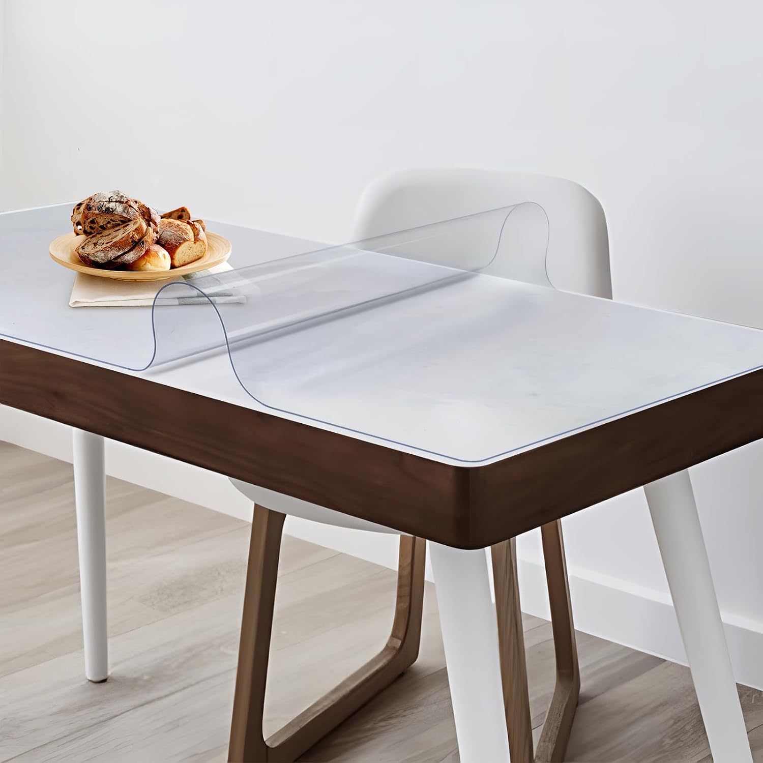 Vicwe Clear Table Cover Protector, 36 x 72 Inch Table Cover, Anti-Scratch | 1.5 mm Thick Clear Table Protector, Waterproof, Heat-Resistant, Easy to Clean, for Dining Room Table,Writing Desk