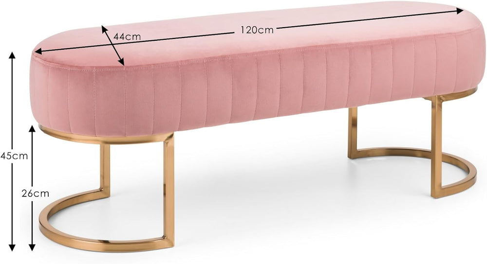 Julian Bowen Harrogate Bench, Pink