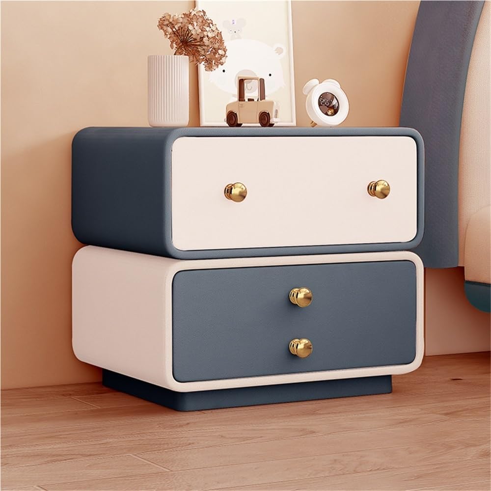 Bedside Table, Rotatable Night Stand, Large Capacity Side Table for Bedroom, ...