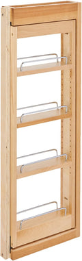 Rev-A-Shelf Kitchen Cabinet Pullout Wall Filler Wooden Organizer Slide Out Pantry Storage w/Soft-Close in Multiple Sizes, 3 x 33 In, 432-WFBBSC33-3C