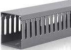 68in (4X L17in) Professional Server Rack Cable Management Raceway, H2.4 x W2in Large Capacity Cable Raceway Kit, Electrically Safe PVC, Open Slot Wire Raceway for Under Desk/Computer/Network Cords