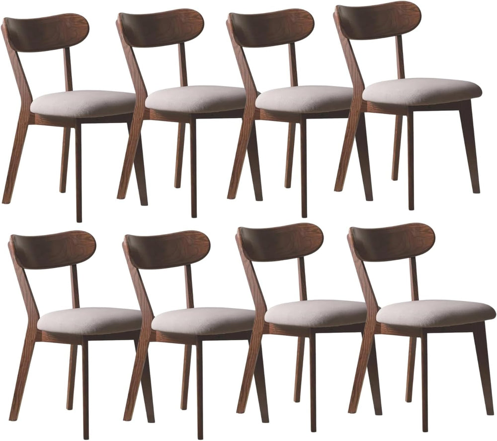 100% Solid Oak Wood Dining Room Chairs - Practical Kitchen Chairs - Wood Chai...