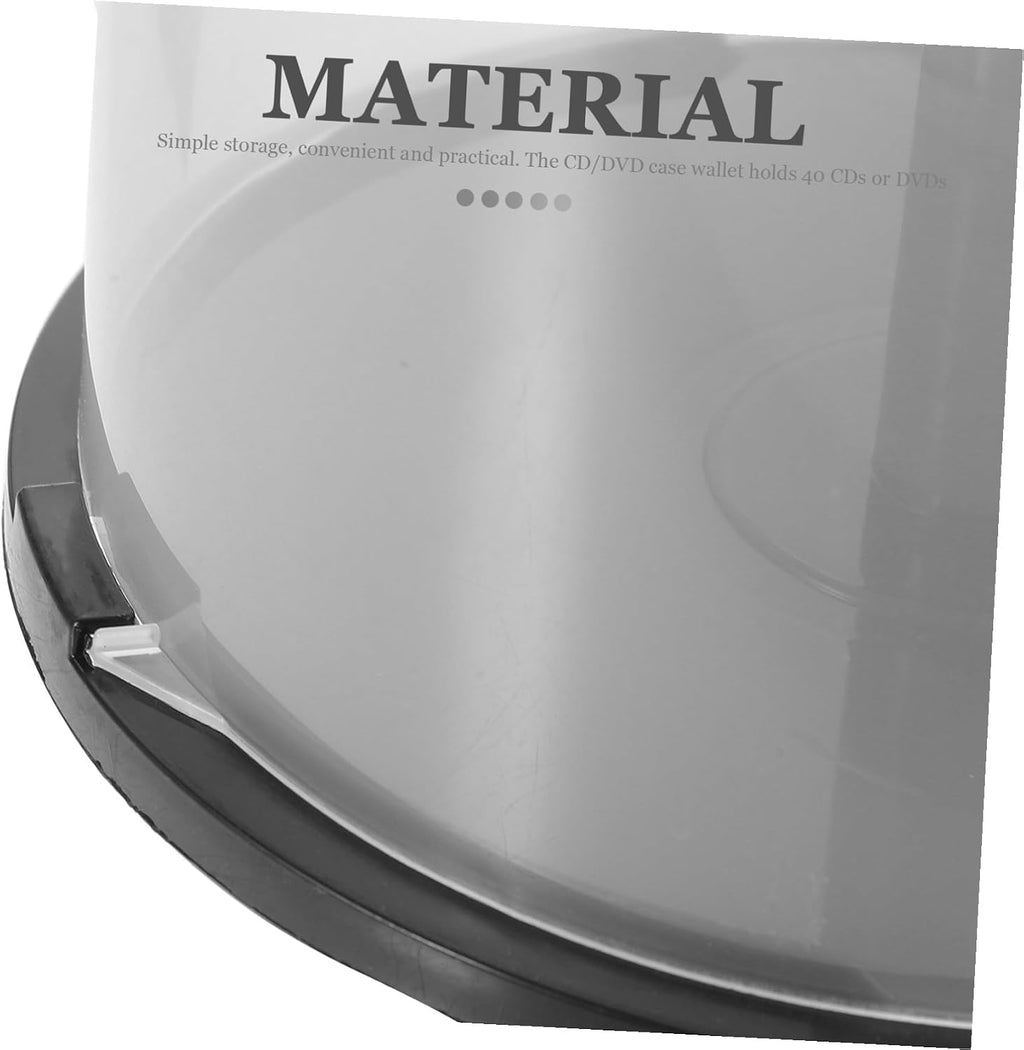 BESPORTBLE 2 Pcs Cd Storage Bucket Empty Dvd Storage Container Portable Cd Holder for Desktop or Bookshelf Protects Discs and Moisture 5.47 X 5.47 X 3.14 in