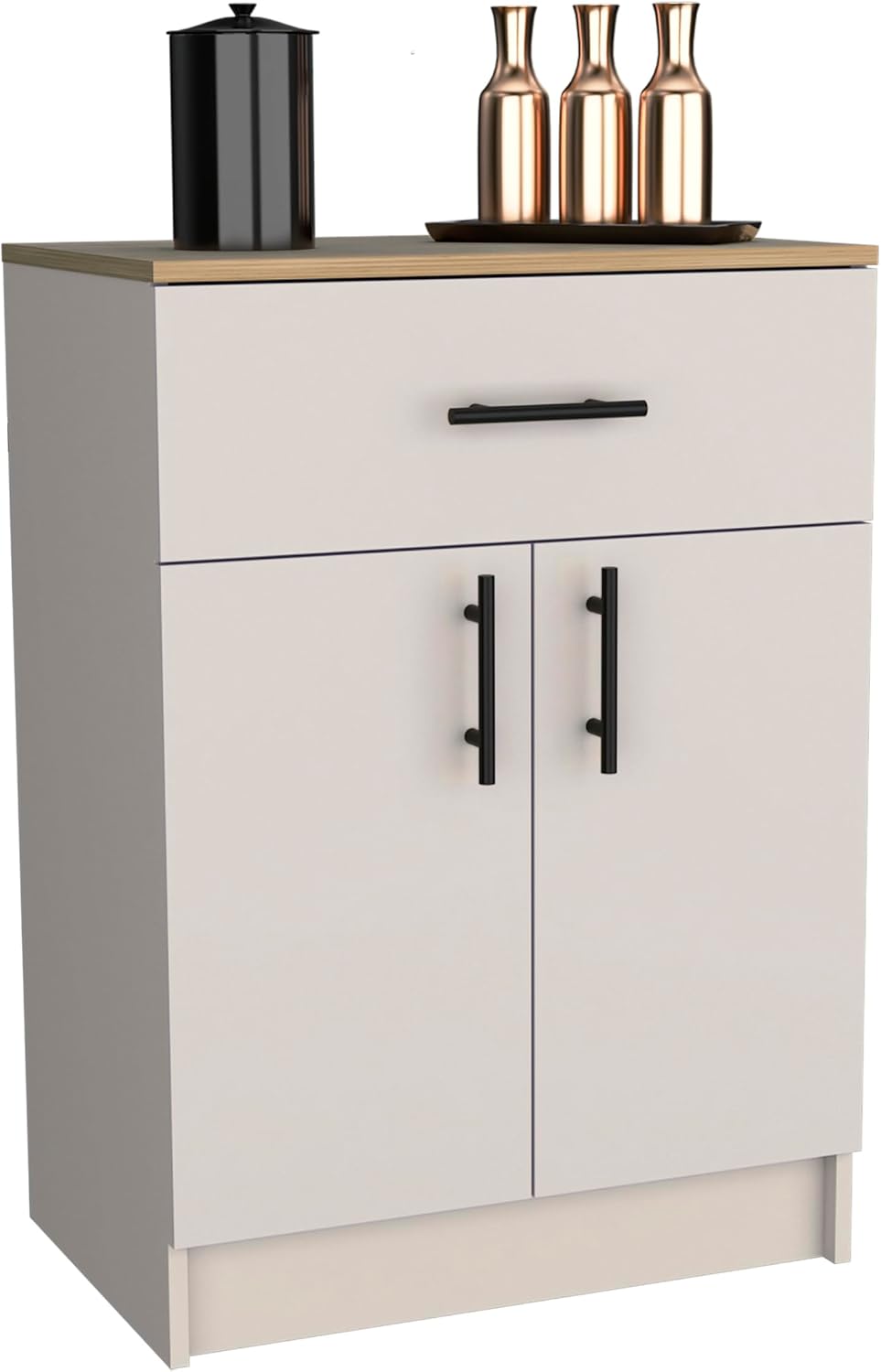 Kitchen Pantry Organizer Cabinet, Wooden Cupboard Credenza Bufffet Cabinet wi...