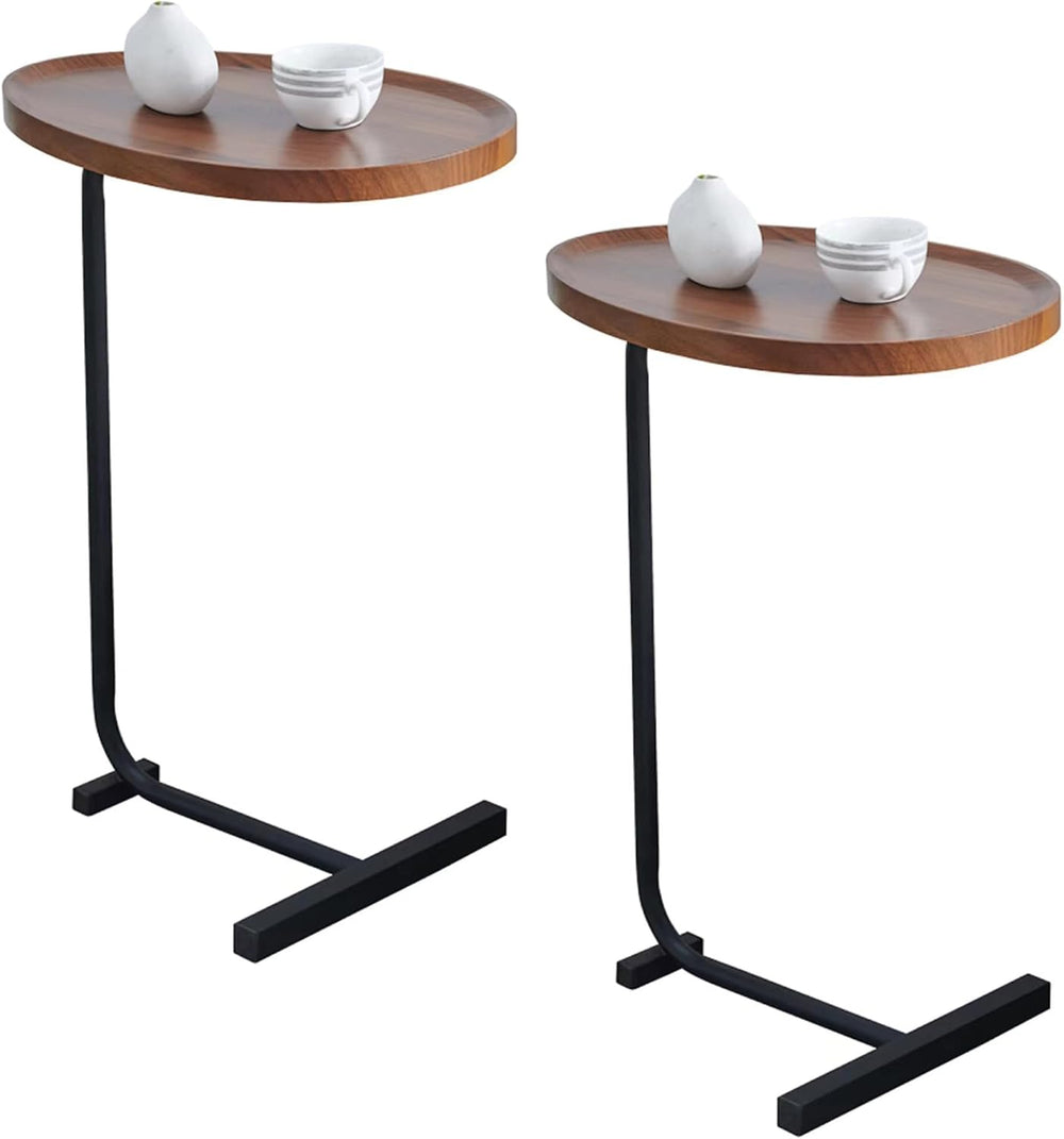 2PCS C Shaped Side Table Sofa Table, Small End Tables for Living Room,Modern ...