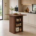 FUQARHY Small Kitchen Island with Storage, 3-Tier Farmhouse Dining Island