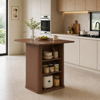 FUQARHY Small Kitchen Island with Storage, 3-Tier Farmhouse Dining Island