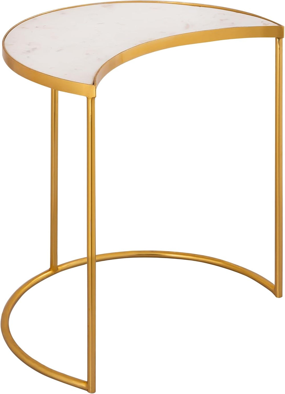 First of a Kind Side Table in Gold Iron