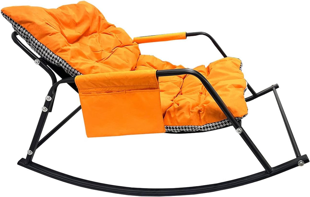 Oversized Rocking Chair - 400lb Capacity Recliner w/Cushion, Breathable Mesh ...