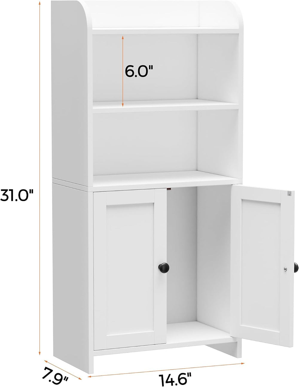 Homhedy Small Bathroom Storage Cabinet, Toilet Paper Storage Cabinet | Bathro...