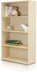 Furinno Pasir 4 Tier Open Shelf, Steam Beech