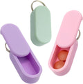 Keychain Pill Holder: Micro-Sized & Lightweight | Enhanced Strength with Stronger Magnets | Portable Daily Medication Storage (Summer 3 Pack)