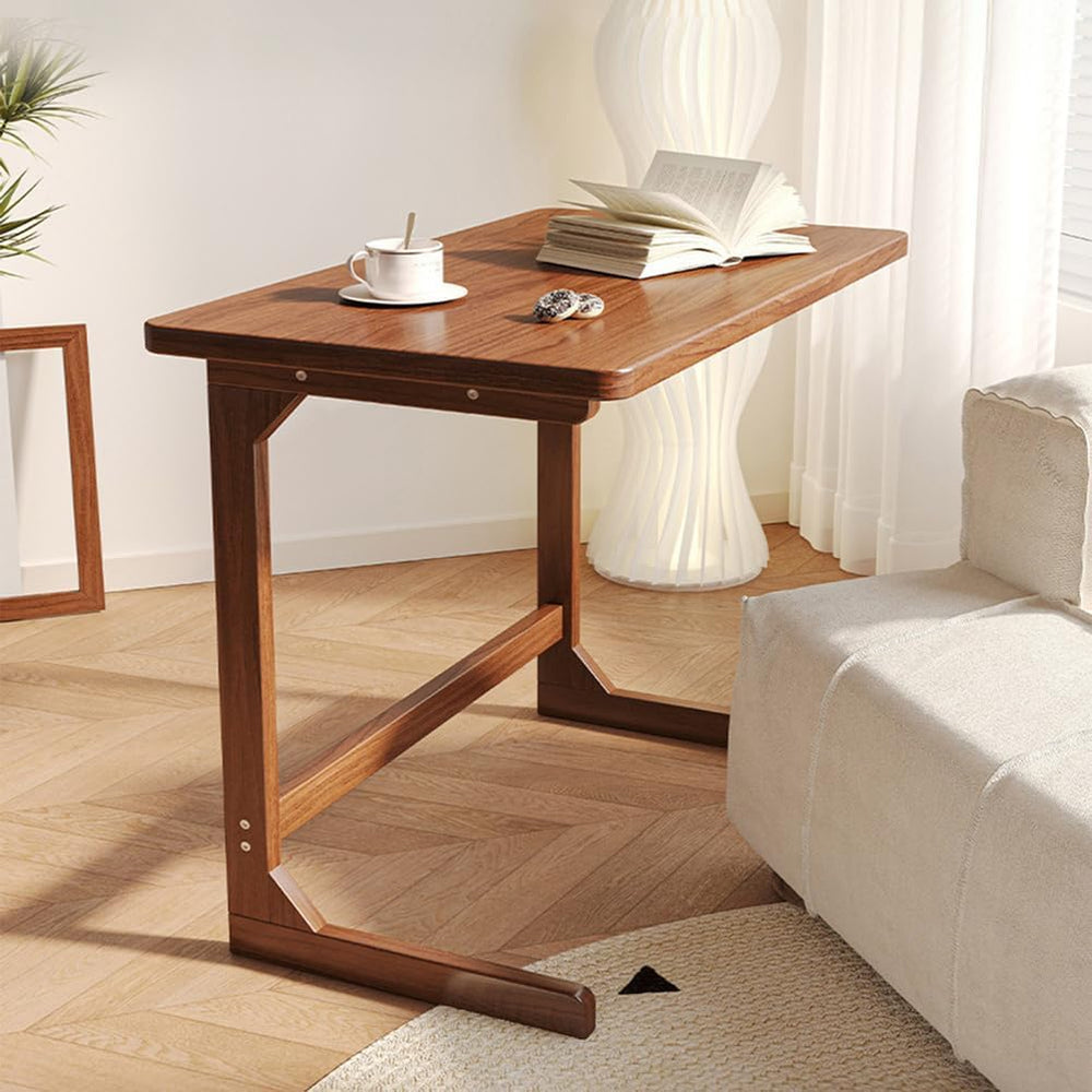 Side Table C Shape Living Room Table, 60x40x70cm TV Tray Table, Small Coffee ...