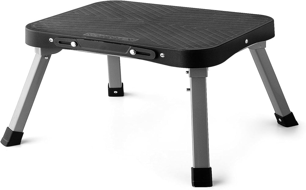 11" Folding Step Stool, Non-Slip 16x12 Large Platform, No Assembly