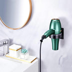 Hair Dryer Wall Mounted Holder,Stainless Steel Blow Dryer Holder,Self-Adhesive Bathroom Hair Styler Tool Organizer Storage Rack