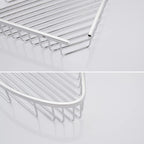 Bathroom Shower Caddy Corner Shelf, Corner-Hollow Design, Ultra Sturdy Rust-Proof Stainless Steel Shelf Organizer Shampoo Holder, Wall Mounted Storage Rack for Bathroom, Polished Chrome