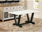 East West Furniture VT626 V-Style Kitchen Dining Table - a Rectangle Wooden Table Top with Stylish Legs, 36x60 Inch, Multi-Color