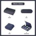 6 Watch Travel Cases for Men - Watch Roll 6 Slots Travel blue Multifunctional Watch Display Box Cabinet ，Christmas Gift for Man/Woman/Office,