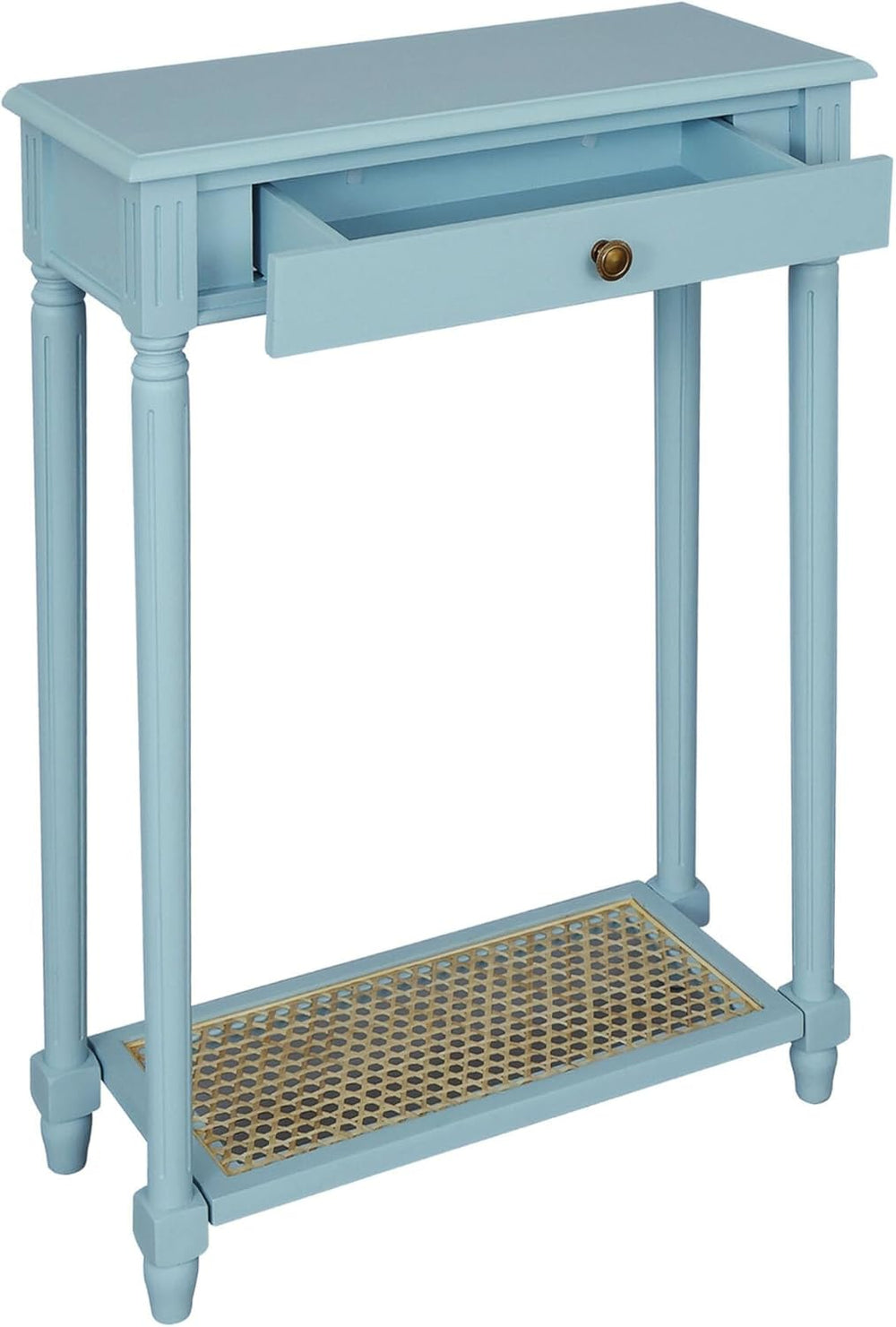 East at Main Lenora Console Table – 23.75” Narrow Entryway Table with Storage...