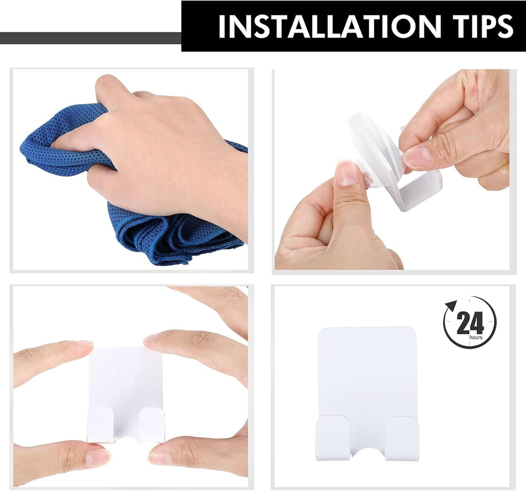 Razor Holder Hooks Shower Hook with Acrylic Adhesive for Razor Bathroom Kitchen Organizer for Razor Plug Towelrazor Hooks (Acrylic Razor holder-2pcs White)
