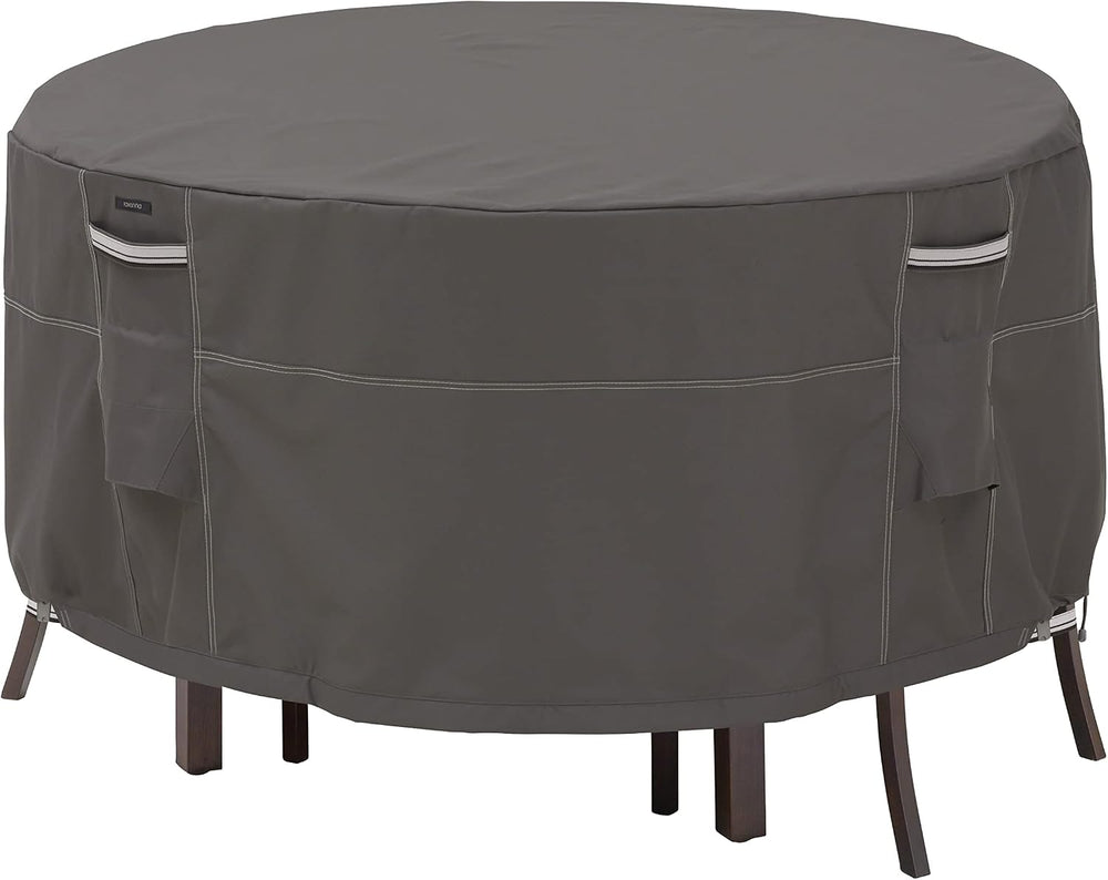 Classic Accessories Ravenna Water-Resistant 52 Inch Round Bistro Patio Table ...