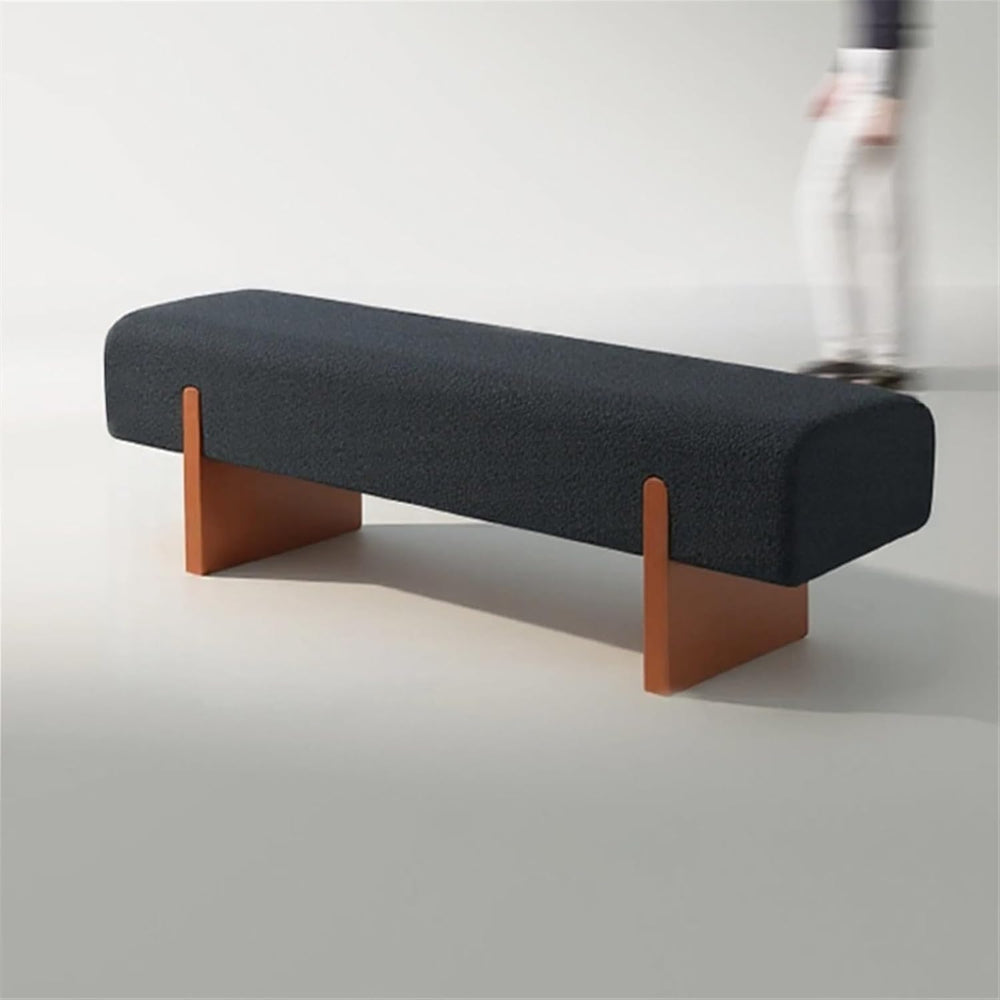 Modern Wooden Bed end Bench Dining Table Upholstered Shoe Changing Dressing R...