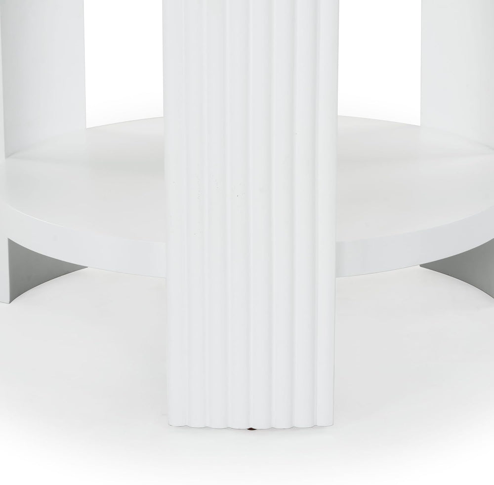 SAFAVIEH Couture Collection Liabella White Round Accent Table
