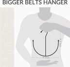 ZEDODIER Belt Hangers, Belt Rack Black Closet Accessories Organizers, Closet Organizer Hook Rack for Belt, Ties, Scarves, Camisoles, Hats, Bras, Shoes