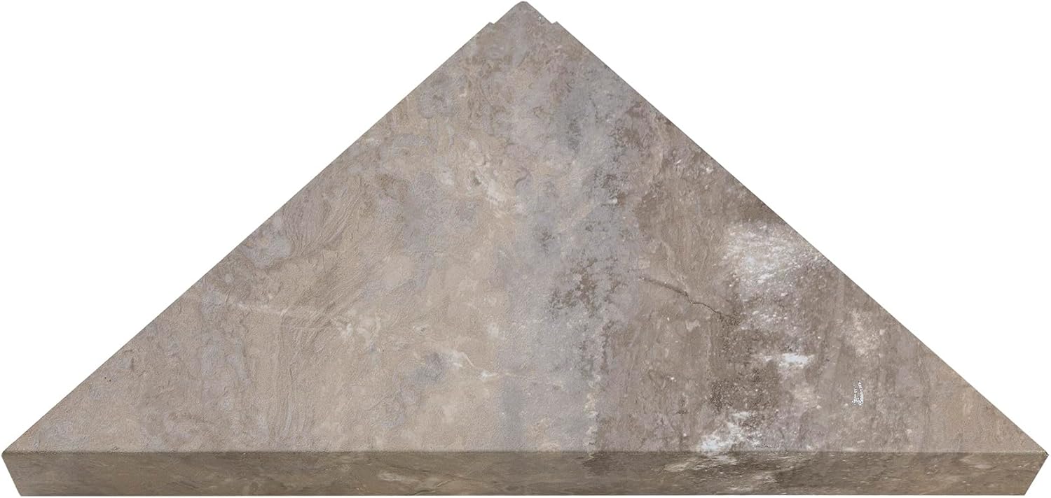 Palisade Vinyl Waterproof Corner Shower Shelf in Venetian Marble