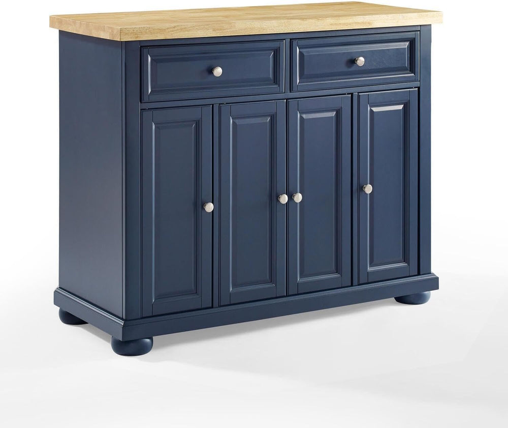 HomeStock Renaissance Rhapsody Kitchen Island with Durable Top and Optional C...