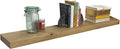 joelsantiques 54 Inch Wooden Floating Shelves for Wall - 54x8x2 in - Made of Natural Wood - Long Heavy Duty Rustic Wall Shelves for Bedroom - Perfect for Living Room, Kitchen - Beige