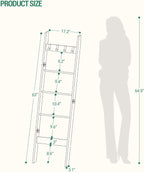 Hzuaneri Blanket Ladder Shelf for Living Room BR02104BBR35804B