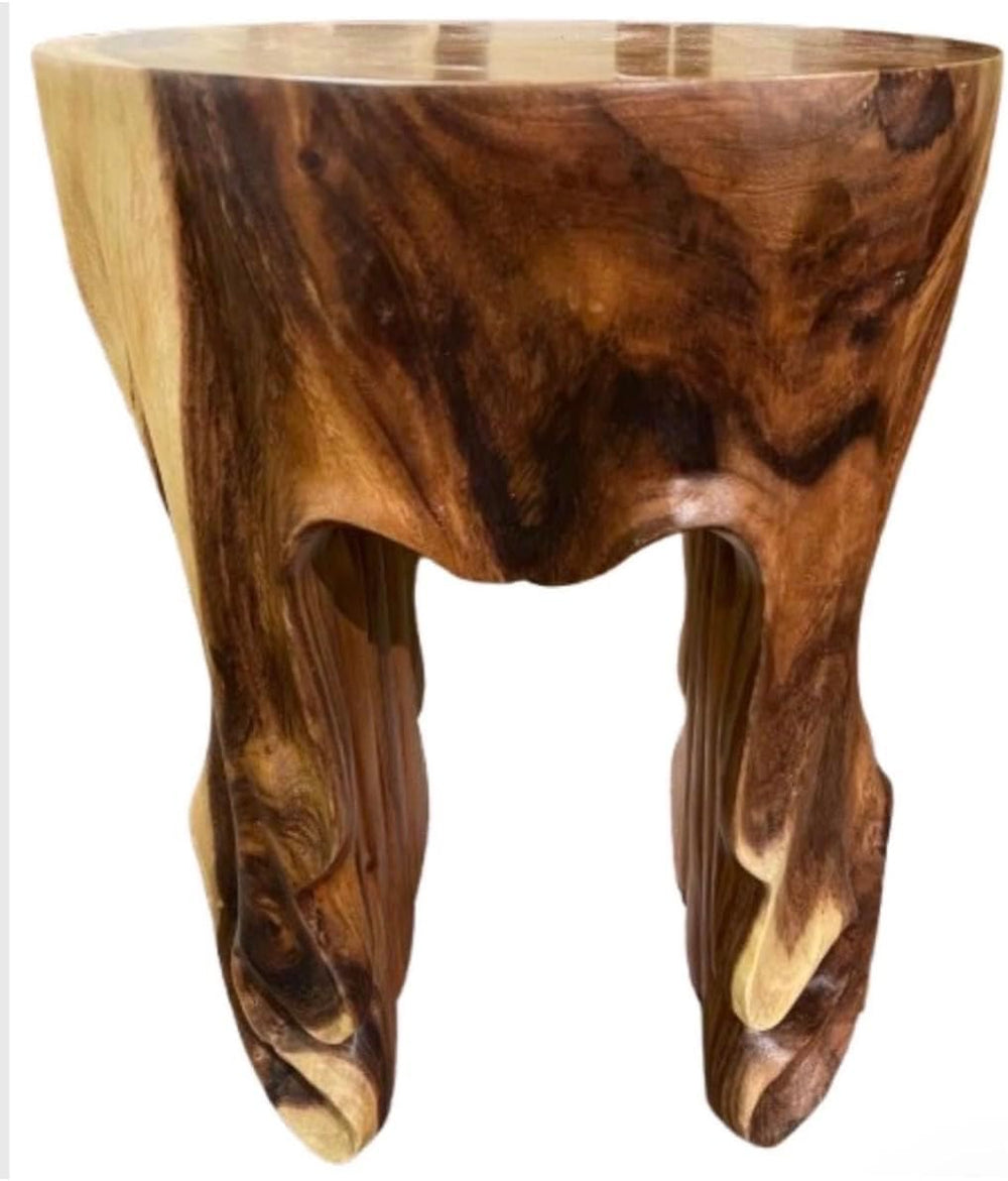 Hand Carved End Table