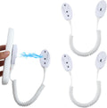 Magnetic Remote Leash Control Holder with Security Cable, Retractable Tidy Anti-lost Rope Organizer Easy Installation Stable Suitable for Projector TV Fan and Air Conditioner Remotes (2Pcs White, S)