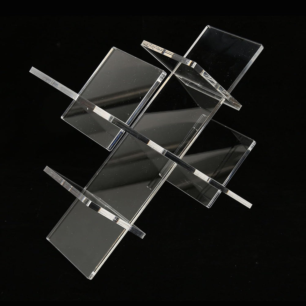 Countertop Wine Rack, 5 Bottle Wine Holder Stand with Transparent Acrylic Tab...