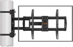 ELIVED Pillar TV Mount for Most 32"-75" TVs, Column TV Mount for Gazebo Patio Pergola, No Drill Full Motion tv Bracket Swivel and Tilt, Fits Multi-Shaped Poles, Max VESA 600x400mm, 88 Lbs.