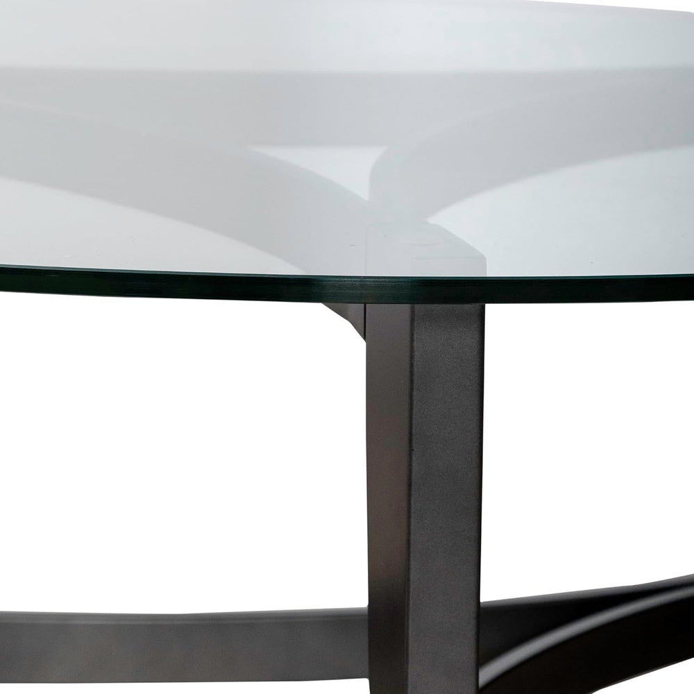 Liberty Furniture Capri Glass Top 3 Piece Set - Cocktail Table, 2 End Tables ...