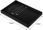 Necklace Holder Organizer, Velvet Jewelry Trays,Premium Necklace Case,Luxury Jewelry Displays,Black Bracelet Organizer