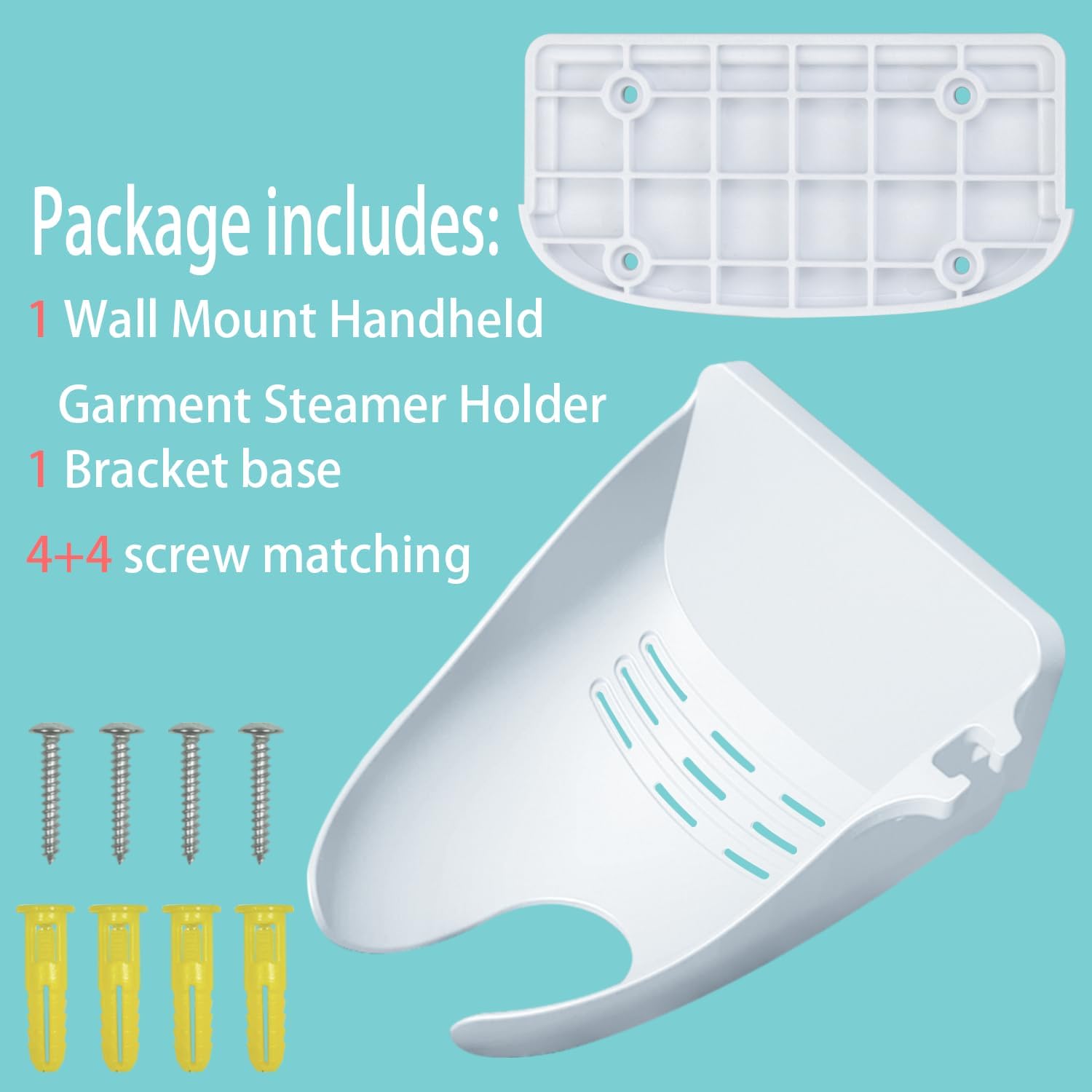 Ironing Board Hanger Wall Mount for Clothes for Conair Handheld Garment Steamer，for Laundry Rooms Storage Organizer,Garment Steamer Stand Compatible with Conair GS59X、GS59B Models (Black)