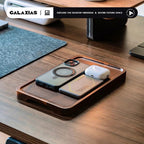 Galaxias Desktop Drawer Storage Tray, Men's Storage Box, Made of Walnut Wood, a Beautiful Office Desk Accessory Suitable for Both Office and Home use.