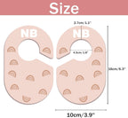 Baby Closet Dividers Durable Plastic Clothes Organizers 16 Pack | Double-Sided Dividers Wardrobe Organizer for Newborn to Toddler, Clothes Organizer by Size & Age Nursery Clothes Dividers