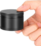 Portable Metal Pill Case, Single Waterproof Daily Pill Box for Travel, Pill Container, Aluminium Alloy Round Pill Box Organizer Pill Holder for Medicine Vitamin Fish Oils Big Size