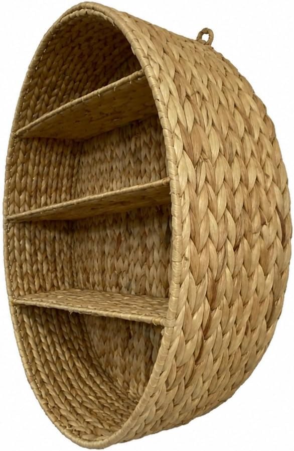deco 79 Dried Plant Wall Shelf, Shelf 24" x 6" x 24", Brown