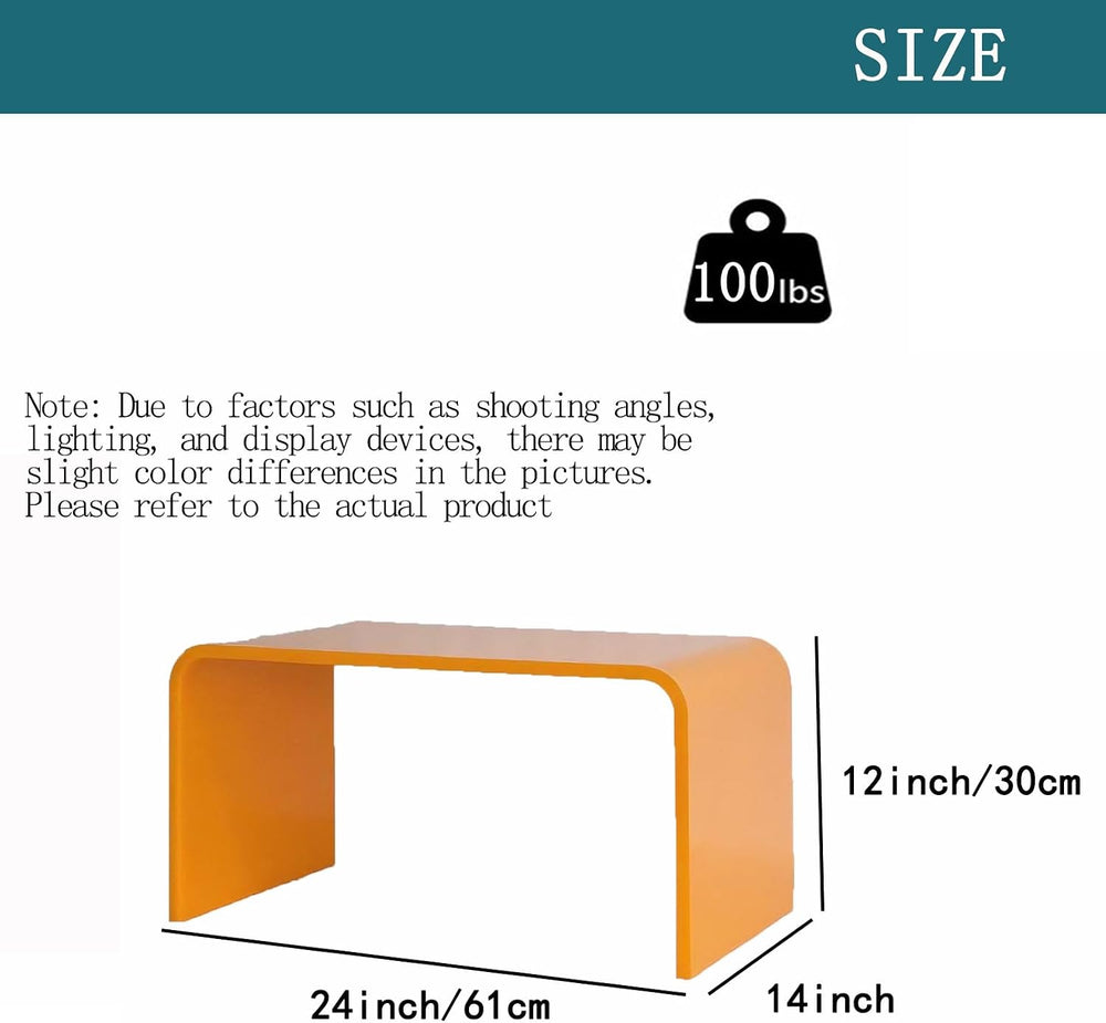 Acrylic 24 inch Small Table-Multipurpose Modern Furniture for Use as Lap desk...