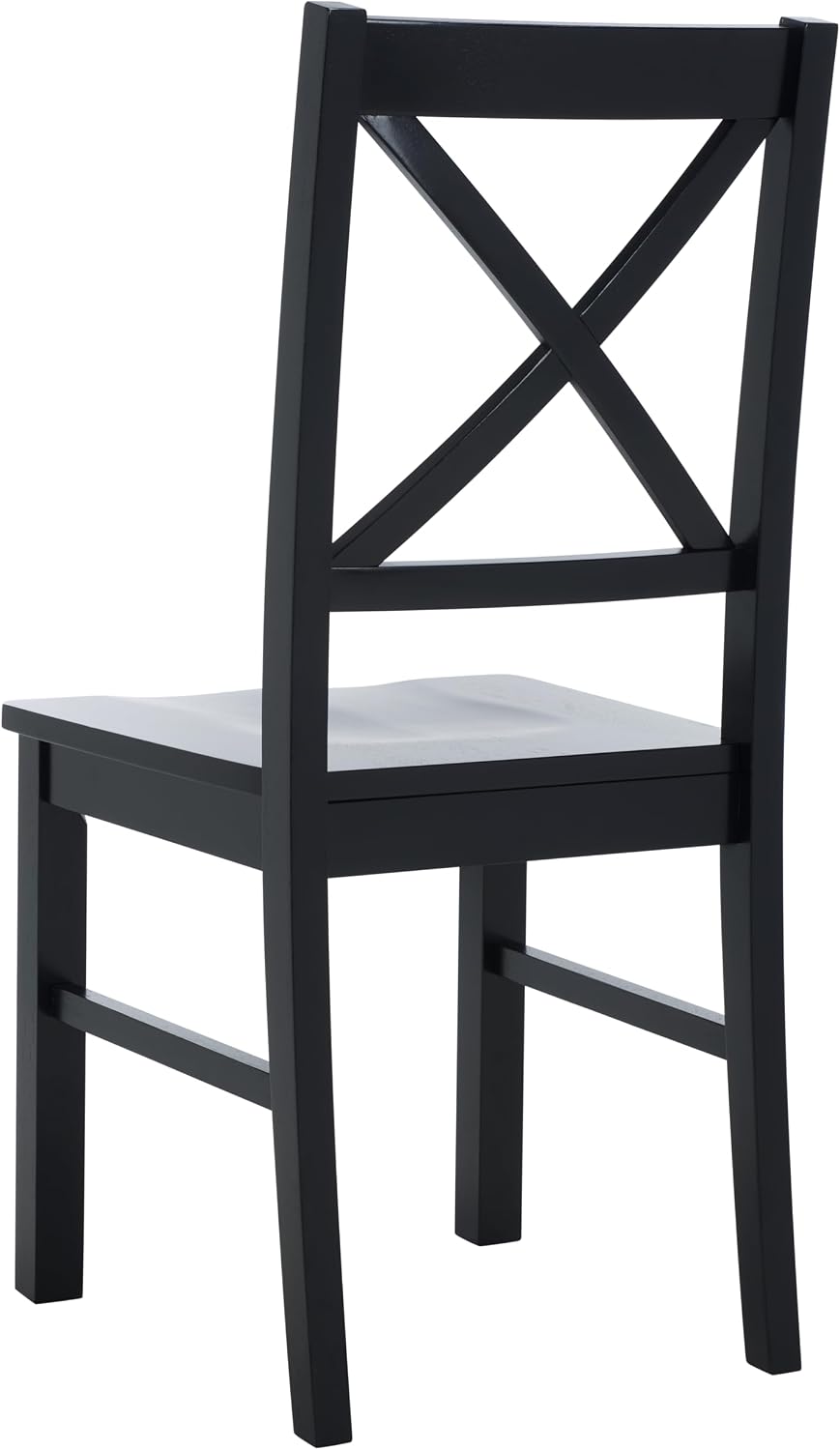 SAFAVIEH Home Collection Akash Farmhouse Black Dining Chair Set of 2