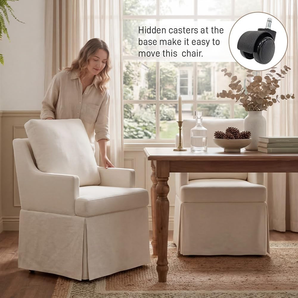 UVV Upholstered Dining Chairs Set of 2, Modern Kitchen Chair Dining Room Chai...